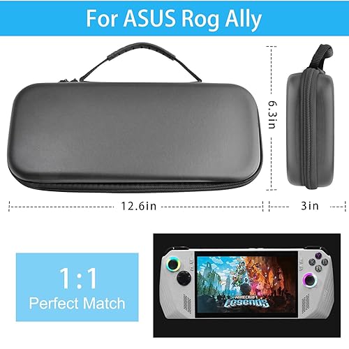 Miniatura 6 de Funda de transporte portátil para ASUS Rog Ally 2023 Release Hard EVA Shell Travel Daily Handheld Game Console Bolsa de almacenamiento protectora