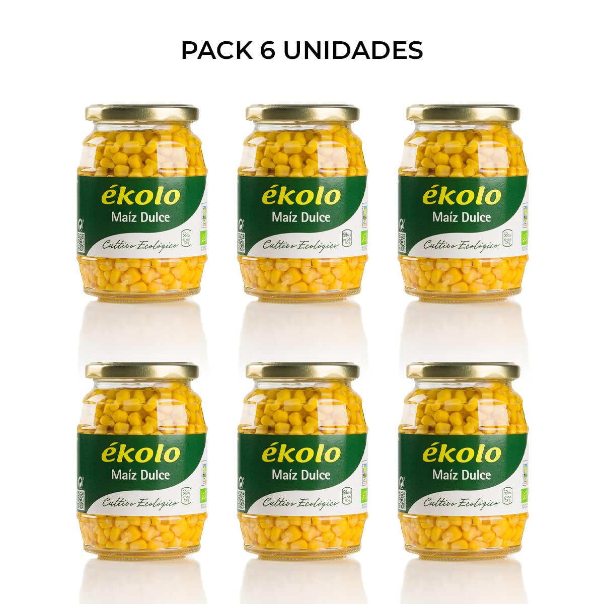 Ekolo Maíz Dulce Bio, 6 Tarros, 340g 2040g