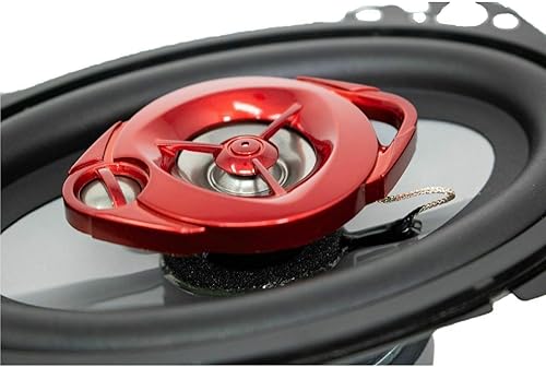 Miniatura 6 de Soundxtreme ST-460 4 x 6 pulgadas, 3 vías, 440 vatios, manejo de potencia máxima, altavoces coaxiales de audio para automóvil, clasificación CEA con