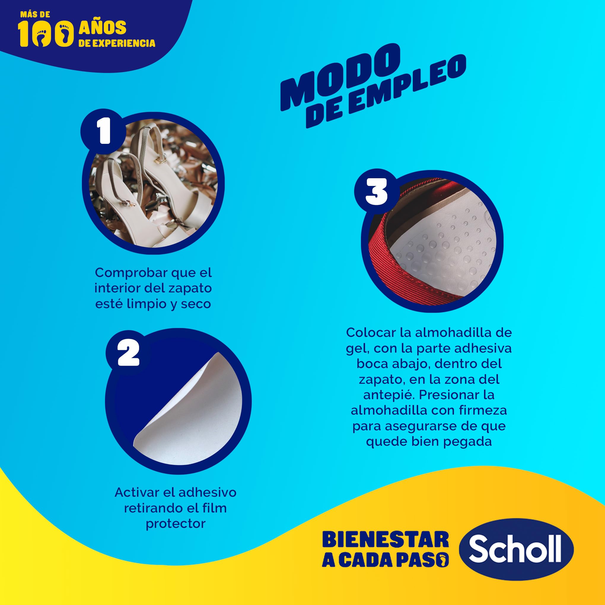 Scholl Party Feet Almohadillas Plantares Con Tecnología Gel Activ, Amortiguación Y Protección De La Planta Del Pie, Almohadillas, Malva, 2 Unidad