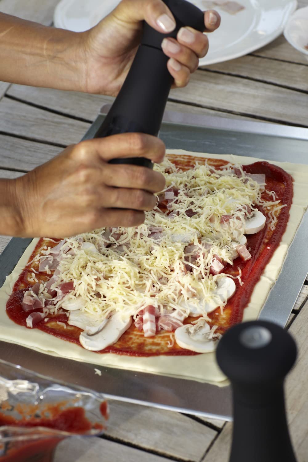 Weber Pietra per pizza 30 x 44 cm, 17843, marrone