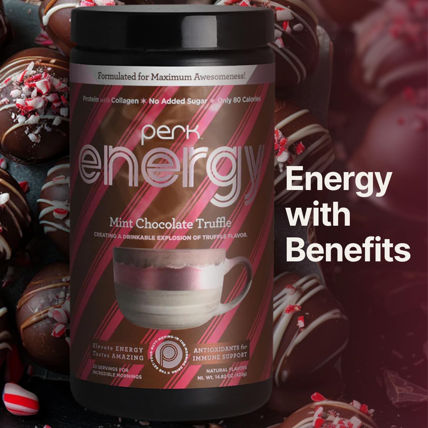Amazon.com: Perk Energy Drink Mix (Mint Chocolate Truffle) 20