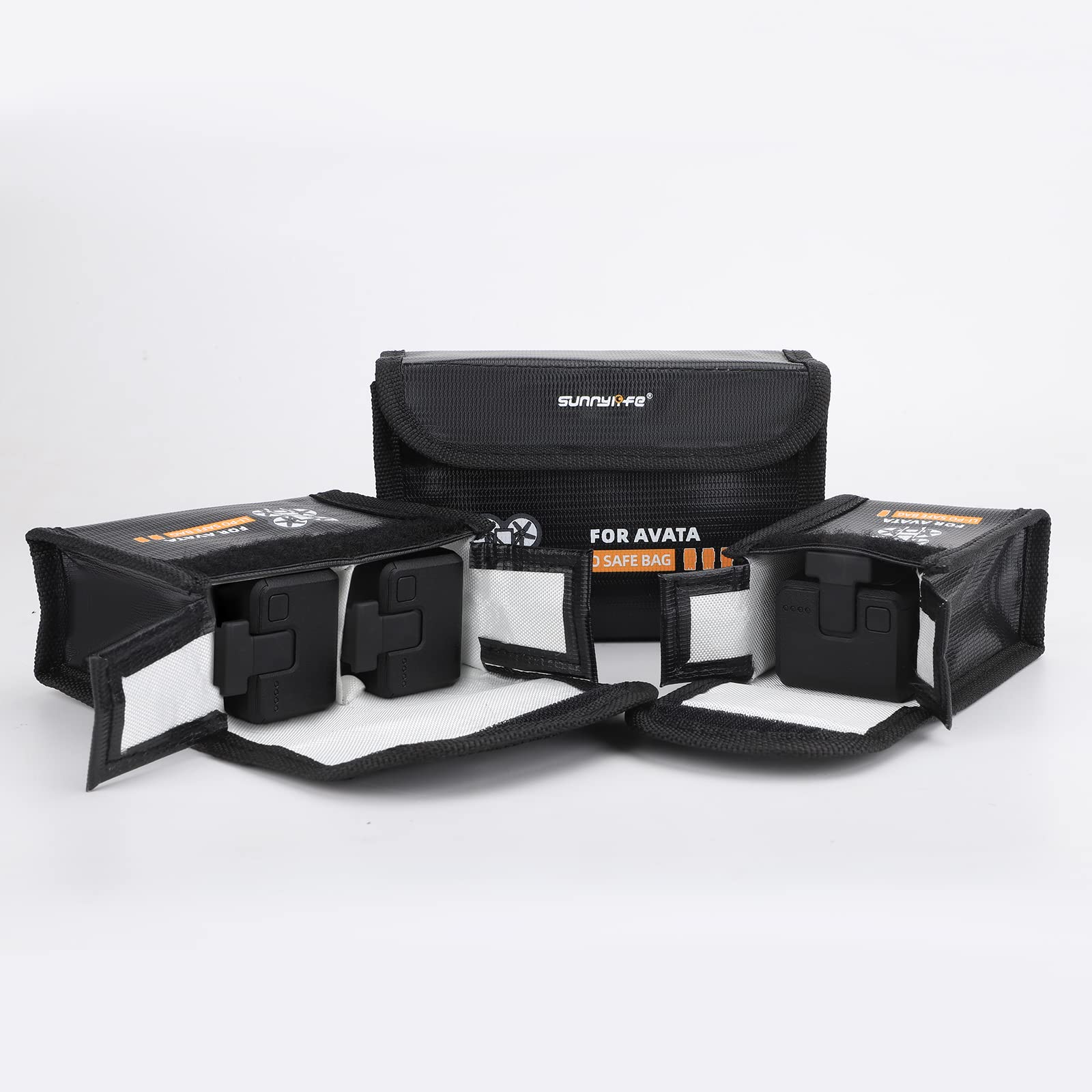 Sac De Sécurité Pour Batterie LiPo DJI Avata 2 - Résistant à La Chaleur Et Anti-explosion - Noir - 2