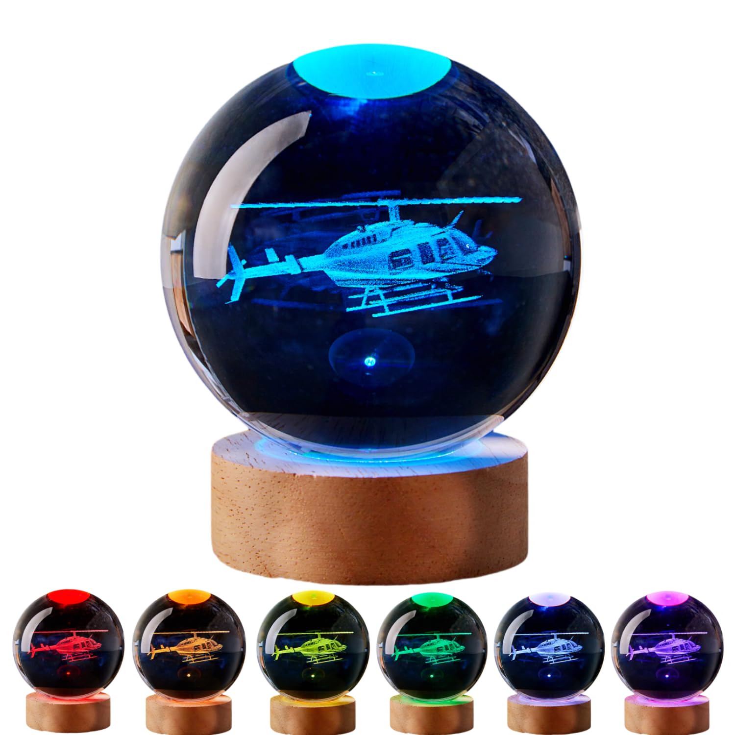 LMLOBEP Helicopter Crystal Ball