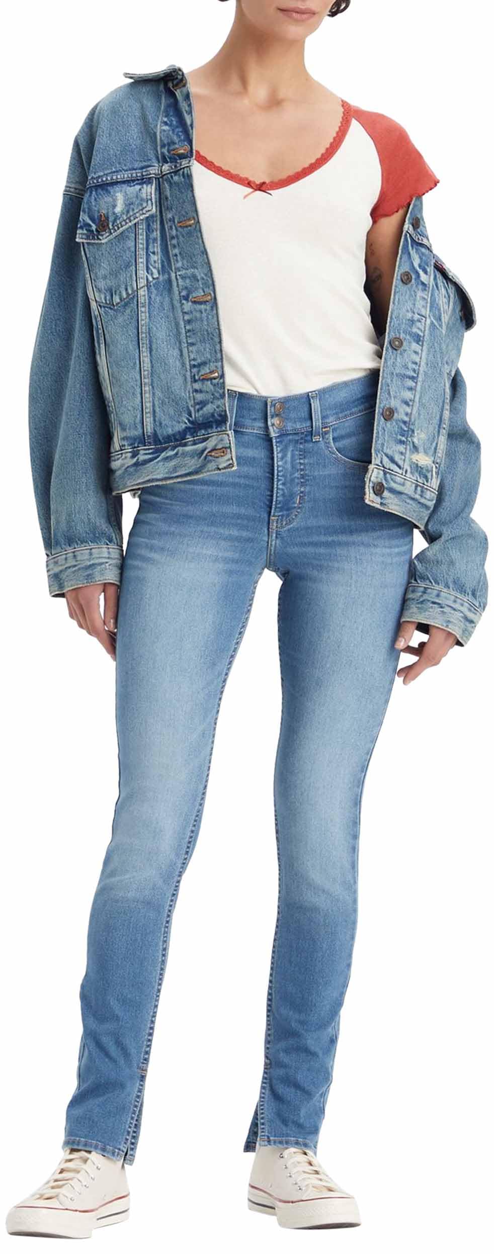 Levi's Damen Pants 311 Shaping Skinny Slit Hem , Stick The Landing, 30W / 28L