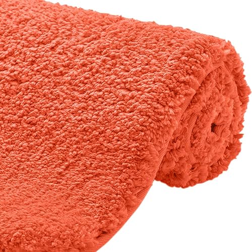 Gorilla Grip - Alfombra de baño, absorbente, suave, gruesa, lavable a máquina, microfibra, se seca rápidamente, tapetes para baño, ducha, bañera y