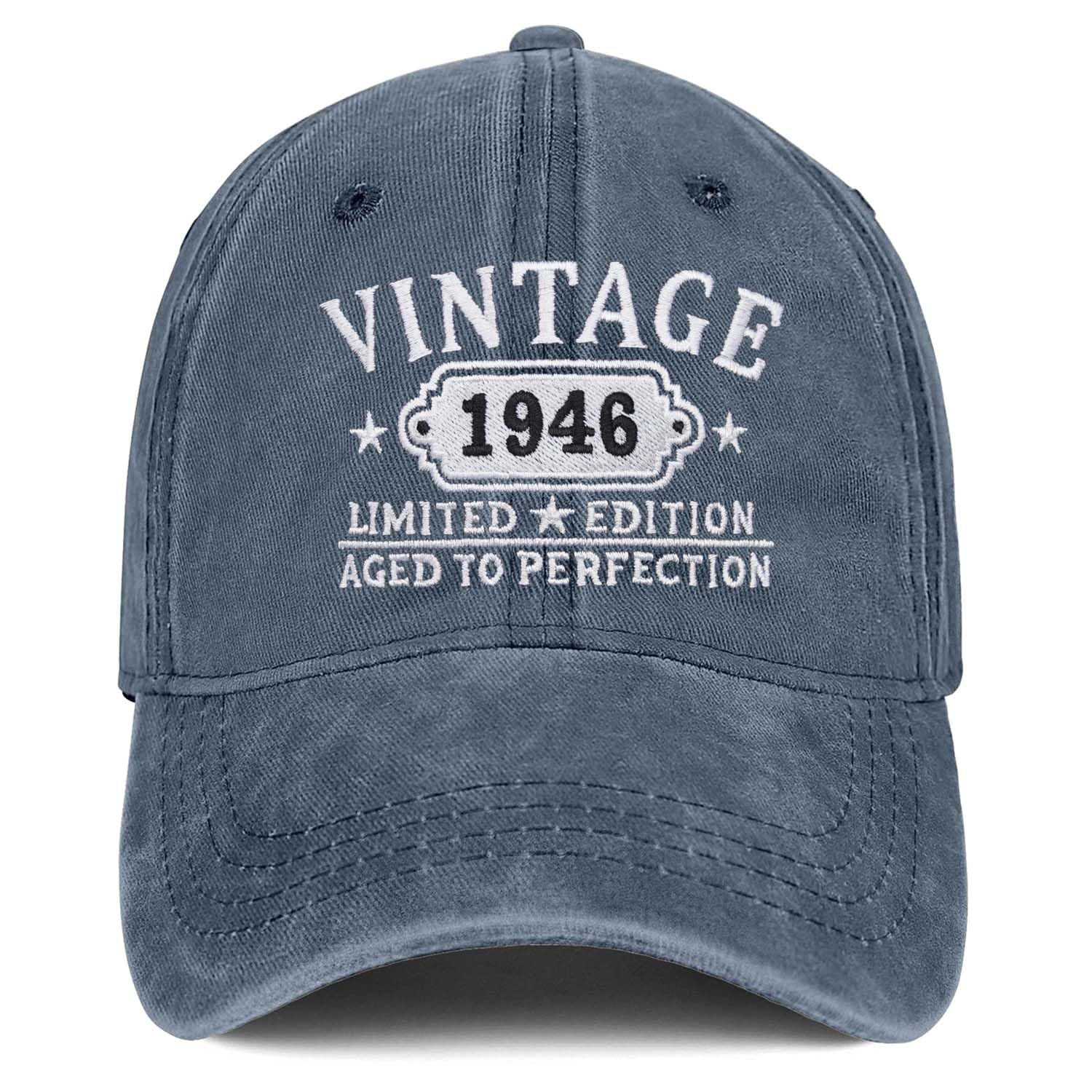 80th Birthday Gifts for Women Man Mom Vintage 1945 Hat Embroidered Baseball Cap
