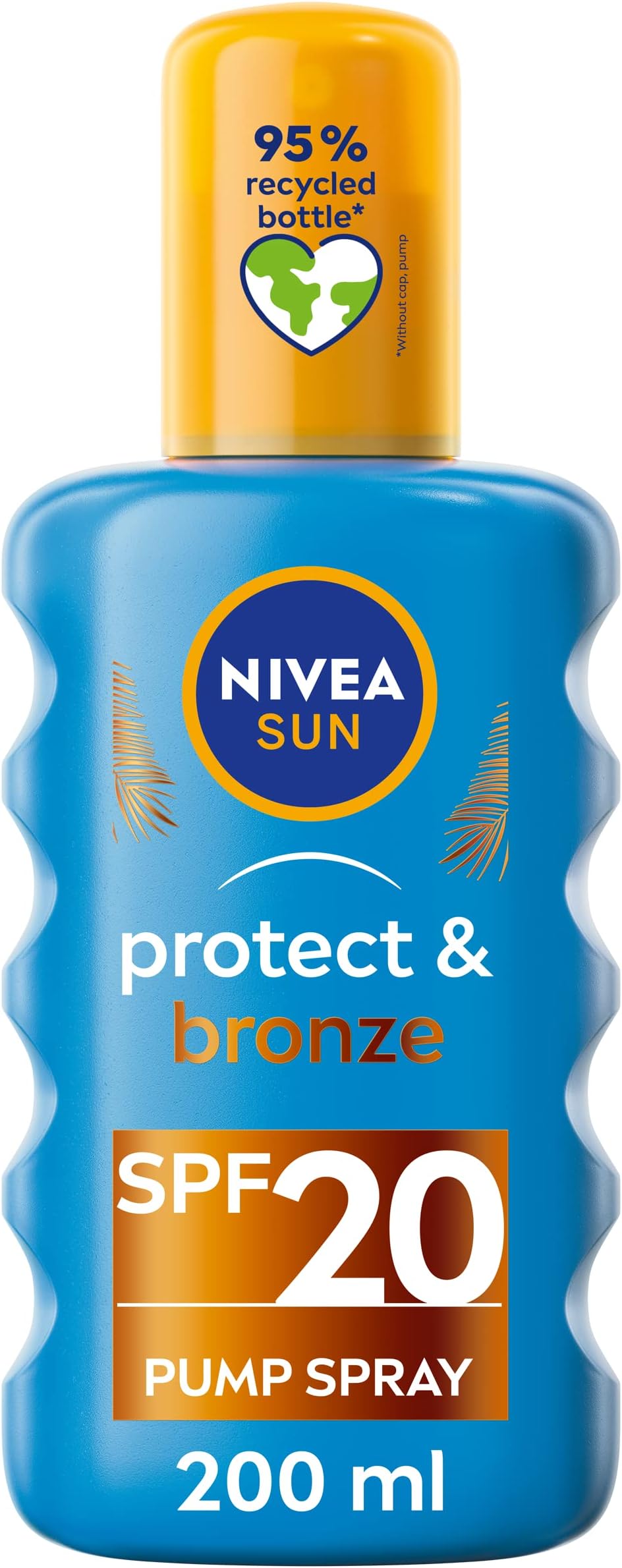 Protect & Bronze Sun Spray SPF20 (200ml), Bronzing Tanning Lotion Spray with SPF20, Advanced Suncream Protection, Natural Pro-Melanin Extract