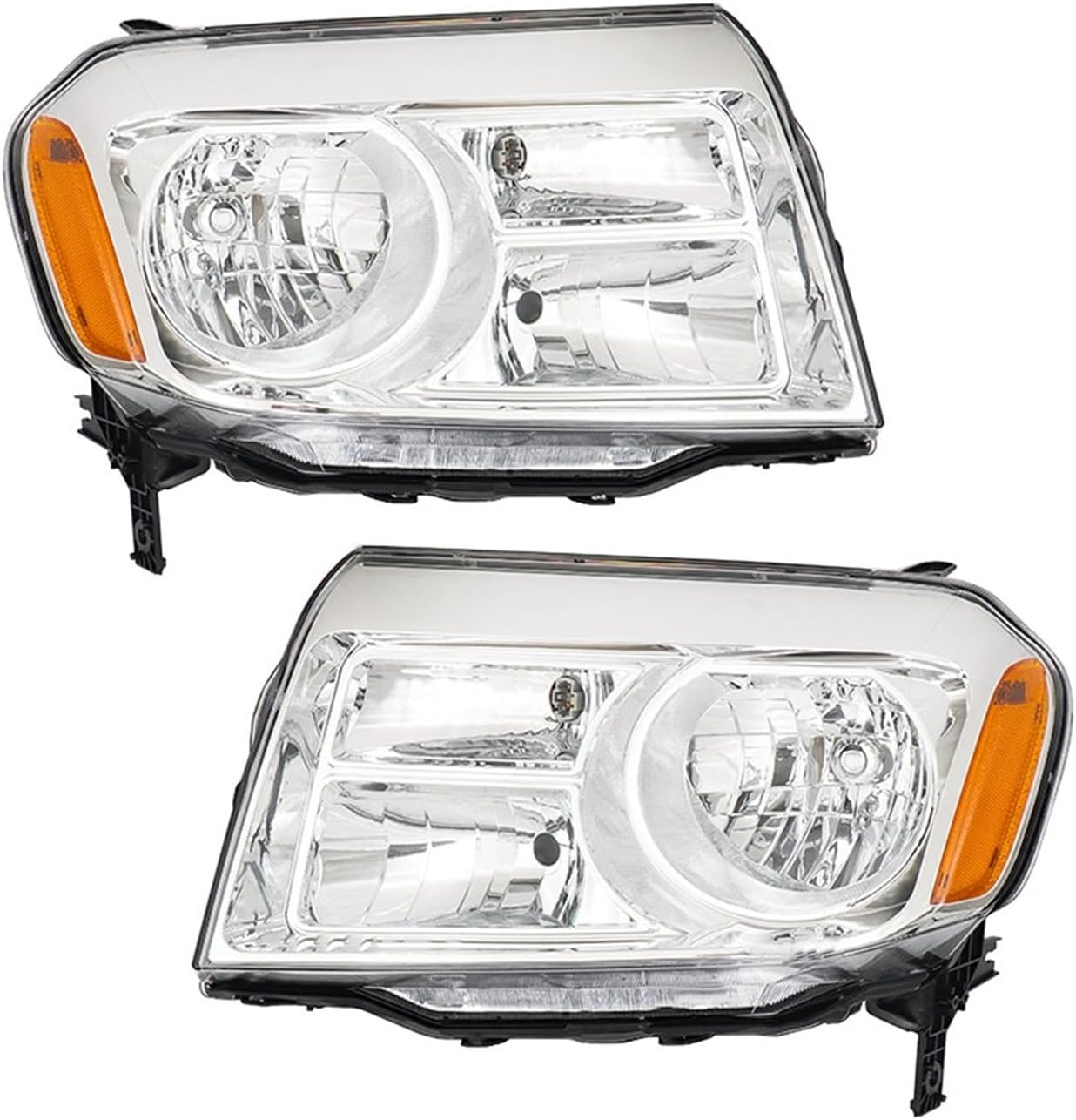 1 Pair Headlight Driver Passenger Side Assembly Replacement for Pilot 2012-2015