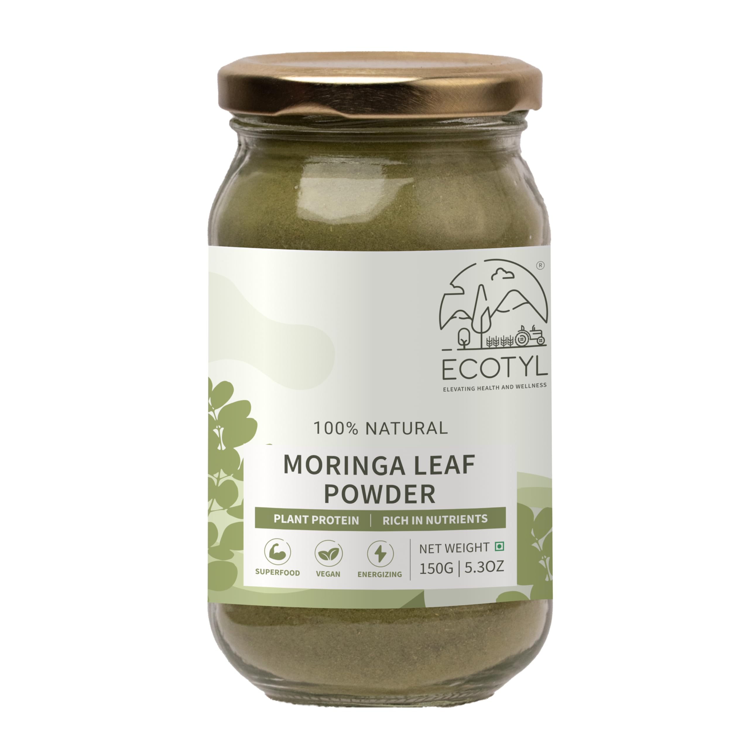 Moringa Powder | Natural Multi - Vitamin | Good for Hair & Skin | Natural Leaf Powder |150g - Ecotyl (B0BNXQS61Q) Amazon Price History, Amazon Price Tracker