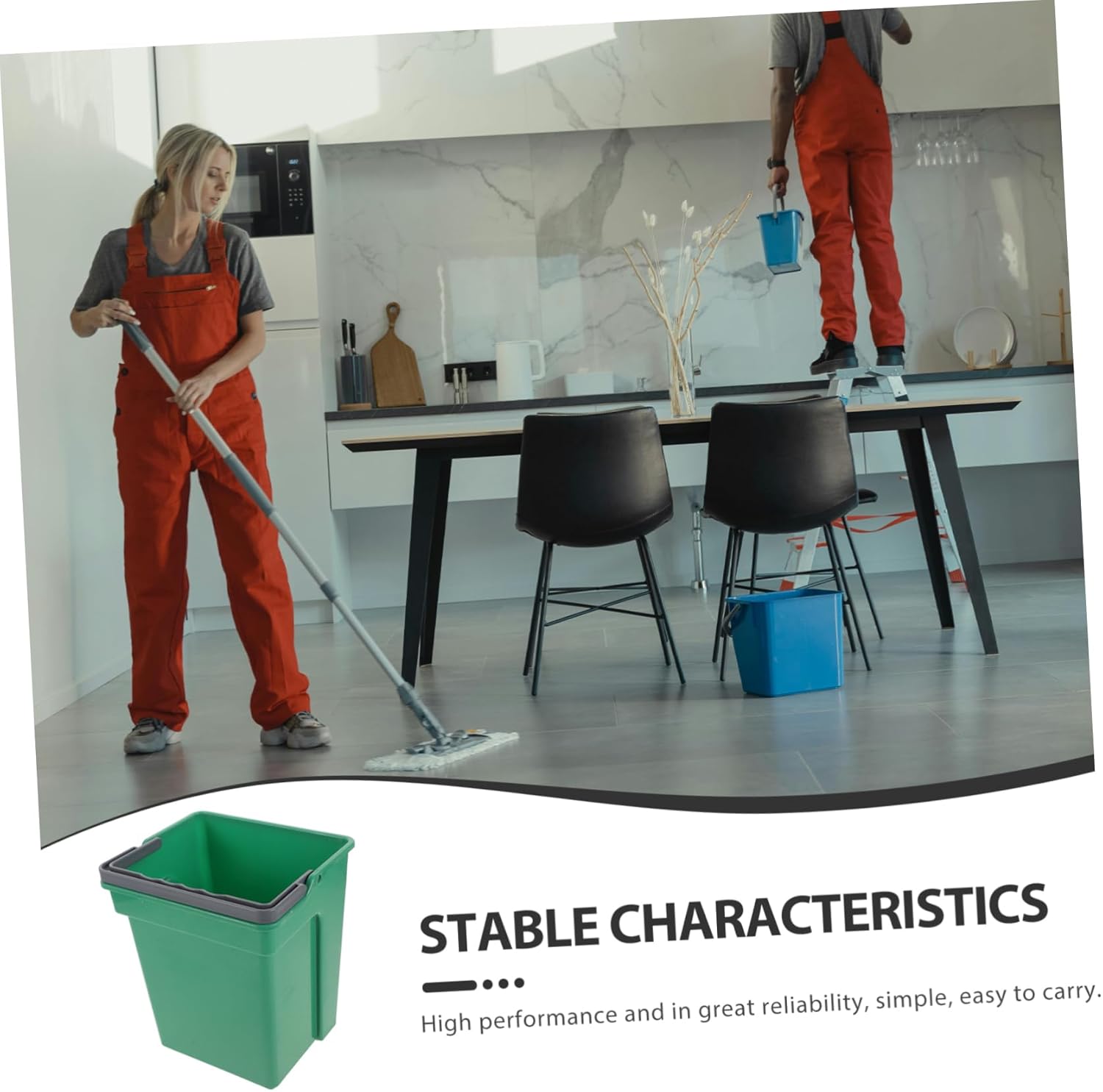 SOLUSTRE 3pcs Water Storage Bucket Handheld Mop Bucket for Home Office Commercial Use Capacity Versatile Cleaning for Various Tasks Effortless Transportation