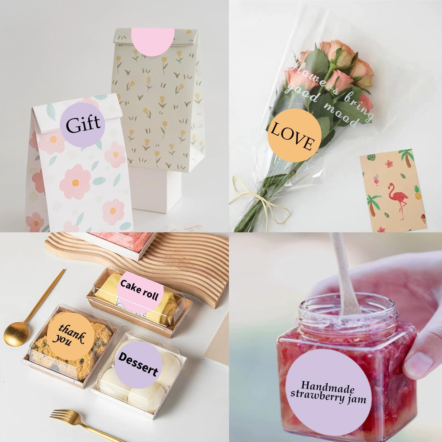 STARLIBOO Thermal Labels 3 inch, Round Thermal Printer Labels, Circle Direct Thermal Stickers for DIY Logo Design, Shipping, Name Tag, Compatible with Rollo&MUNBYN (Pale Purple) - Image 6