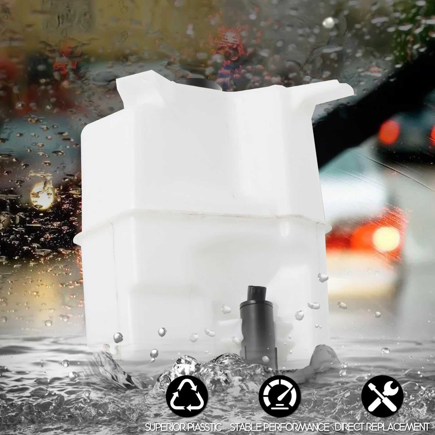Windshield Washer Reservoir Fit for 2016-2018 Toyota Tacoma, Fluid Reservoire Bottle-Replaces ‎85315-04100