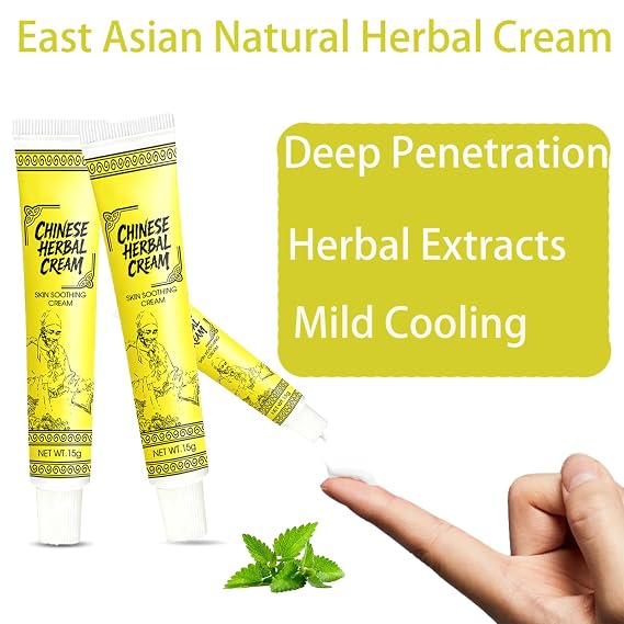 Herbal Cream, Herbal Cream Natural Moisturising, Natural Relieve Skin Discomfort for All Skin Types - 3 PCS (3)