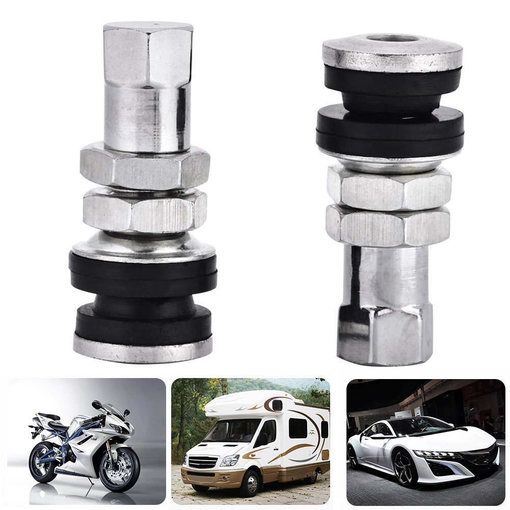 Lot De 4 Bouchons De Valve Métal Invisible Pour Pneus Voiture - Protection Contre Eau/Poussière - Avec Tige Gonflable