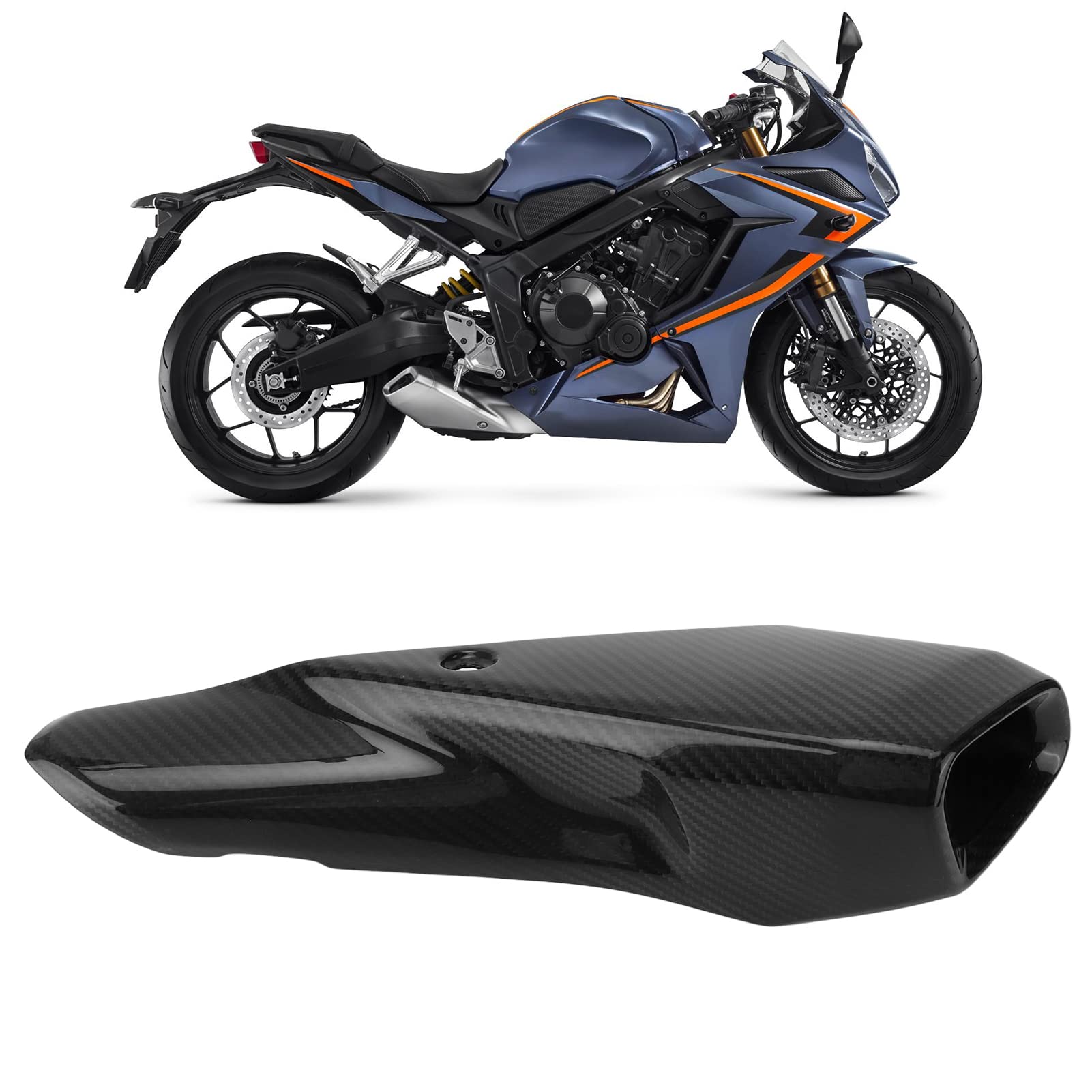 HONDA CBR650R CB650R マフラーカバーカーボン