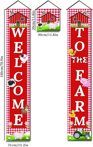 Miniatura 2 de SUPERDANT Letrero de bienvenida para porche, color blanco y negro, cartel colgante para puerta, letrero de bienvenida con texto en inglés "Sweet