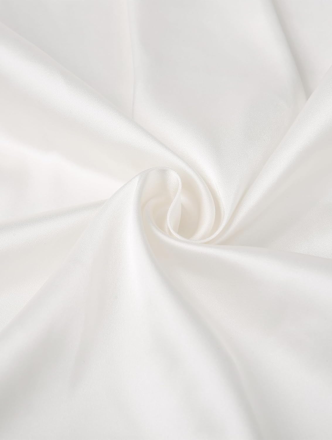 Eabel.C Women's Satin Silk V Neck Button Down Shirts Long Sleeve Casual Business Shirt Dress Blouses - Image 5