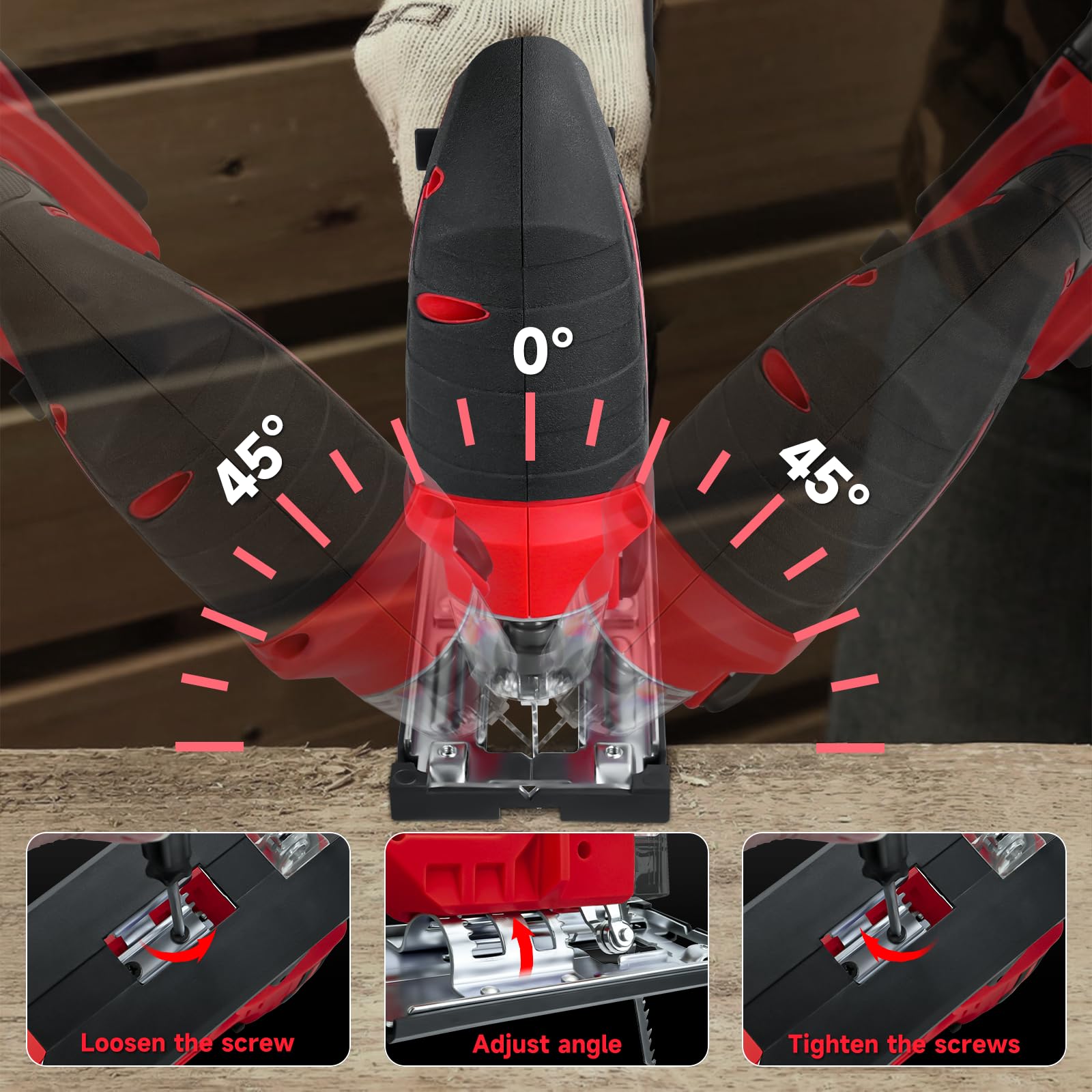 Cordless Jig Saw For Milwaukee M18 Battery, 7 Speed Ghana