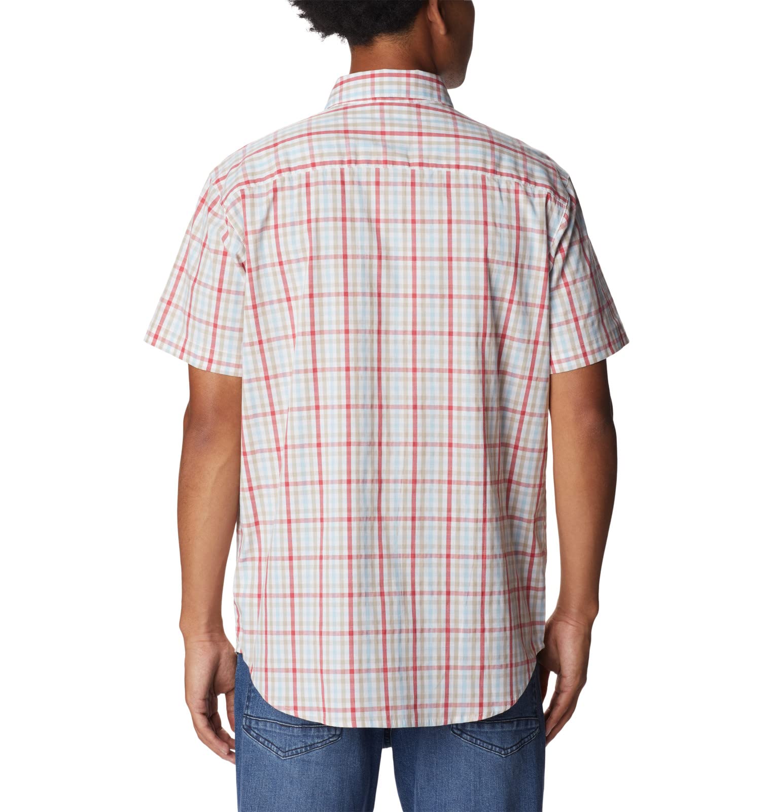 Columbia Rapid Rivers II Short Sleeve Plaid Shirt, Comfort Stretch Camisa de Botones Hombre