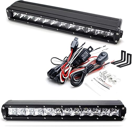 Miniatura 8 de iJDMTOY Barra de luz de pala 35-966 compatible con Toyota Tacoma 2016 en adelante, incluye (1) barra de luz LED de alta potencia de 60 W, soportes