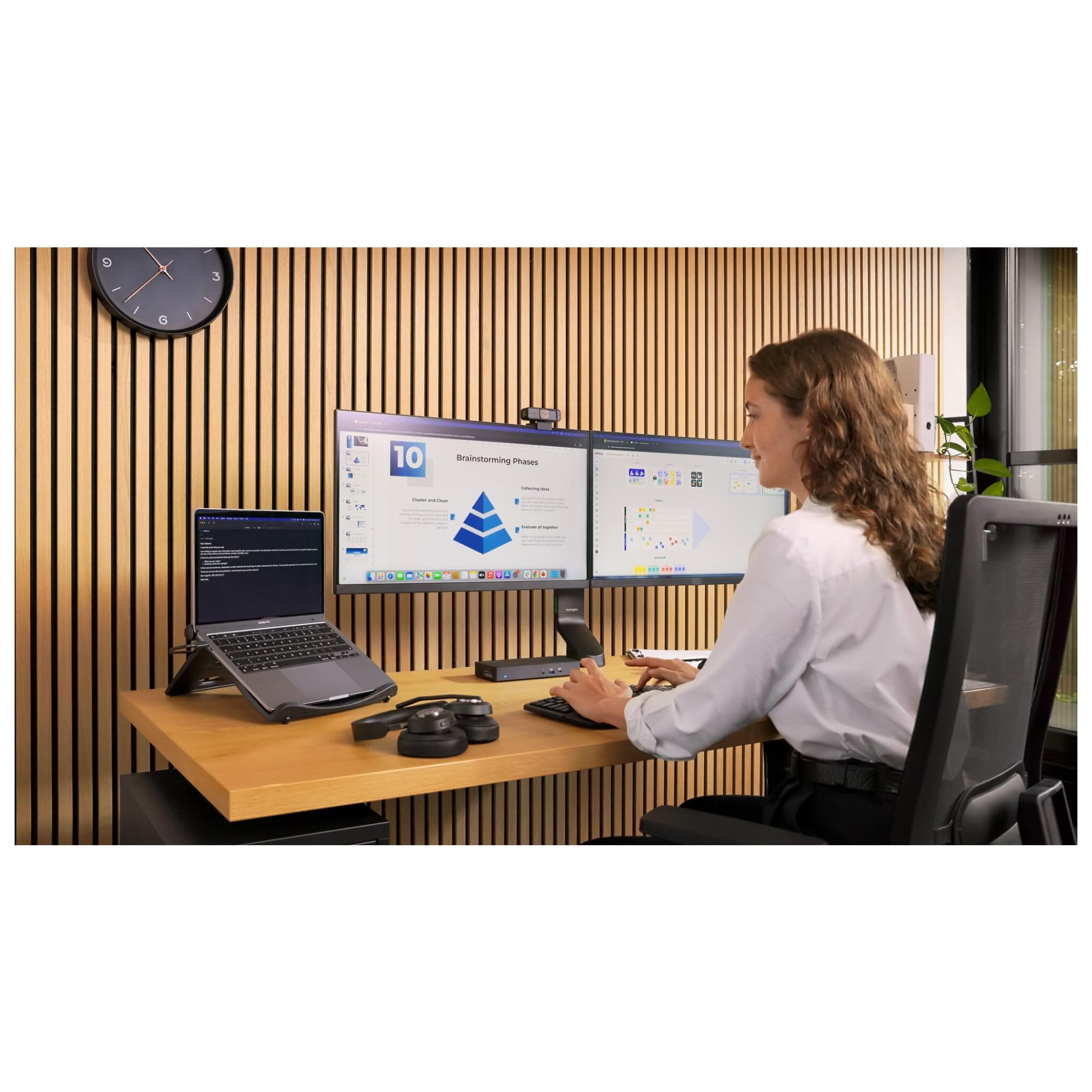 Kensington Pro Fit Ergo KB675 EQ Tastatur, QWERTZ, 2,4 GHz Bluetooth, kabellose, aufladbare TKL-Tastatur, kompatibel mit Windows und macOS, aus 43 % Post-Consumer-Recyclingmaterial (K75491DE)