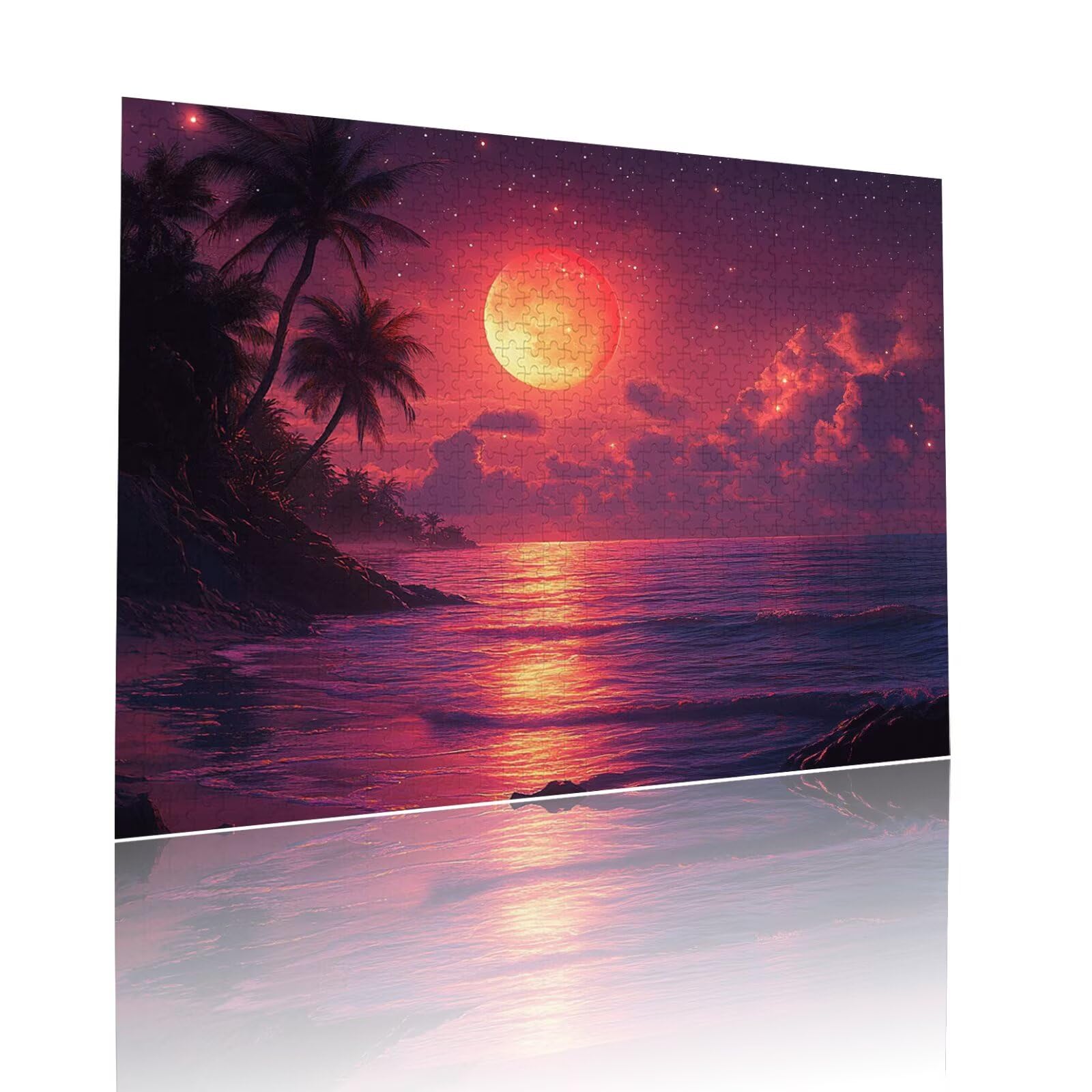 Puzzle Erwachsene 2000 Teile Sonnenuntergang Sternenhimmel Educa Jigsaw für Kinder ab 8 Jahren Mädchen Jungen, Erwachsene Impossible Klassische Puzzles Schwer, Anspruchsvoll Spielspaß 70x99cm t-608
