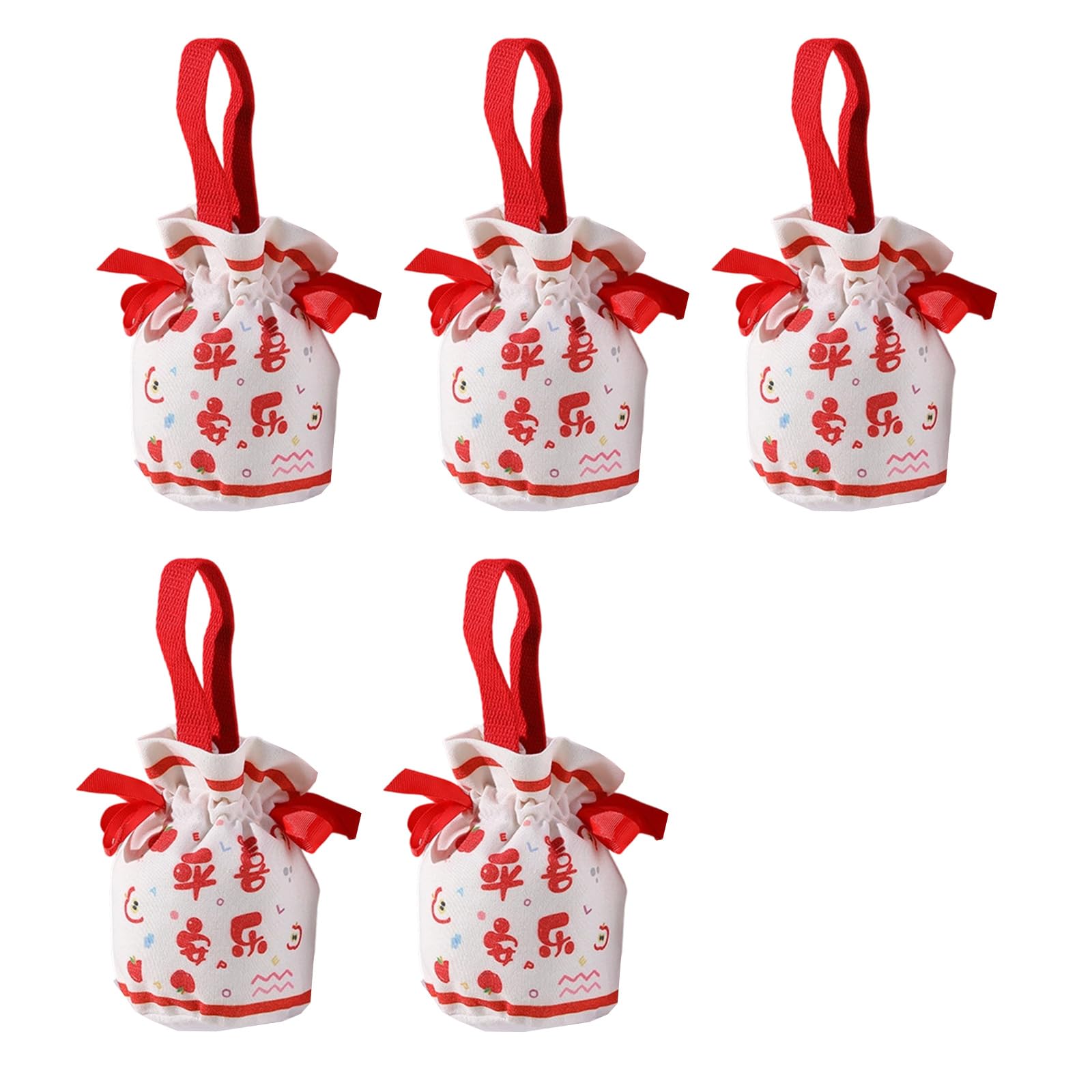 KAQNTUD Reusable Fabric Storage Bag with Drawstring for Christmas Decorations and Gift Organisation. Decorative Christmas Items Holiday Party Gift Organisers