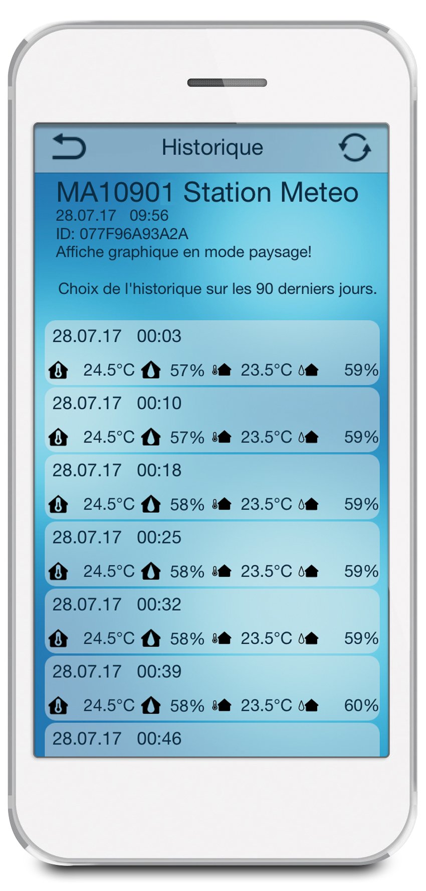 La Crosse Technology - MA10901 Station météo connectée (avec passerelle en option) - Noir