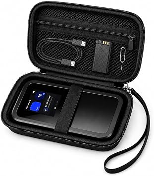 Travel Router Case for NETGEAR Nighthawk 5G Mobile Hotspot M7 MH7150 | Portable WiFi 7 Router Storage Bag with Mesh Pocket & Detachable Strap, Hardying Case for RV, Travel & Remote Case Only