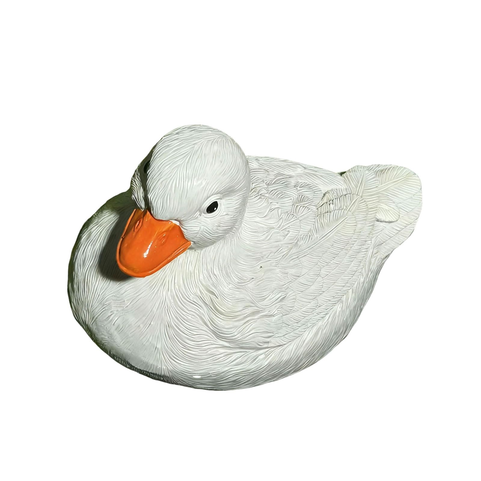 Piceioep Resin Garden Floating Ducks Sculpture Ornament Statue for Creating Serenely Outdoor Atmospheres in Water Area Outdoor Ducks