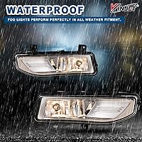 Vista 6 de Winjet Luces antiniebla aptas para modelos Nissan Frontier S/SV 2022-2025 solamente, lámpara antiniebla OEM con bombillas halógenas H8 de 12 V 35 W