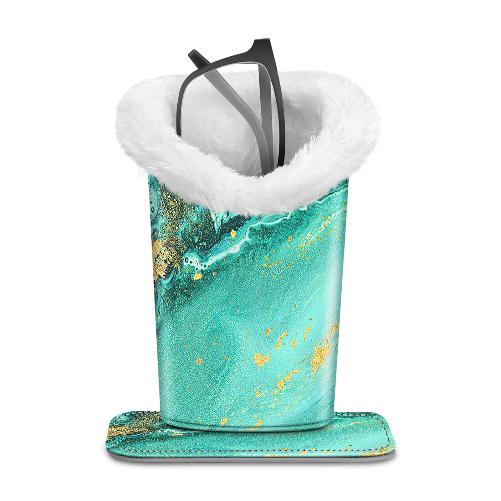 FINTIE Plush Lined Eyeglasses Holder, Glasses Stand Case, Anti-scratch Glasses Storage Organizer for Desk, Nightstand, Office