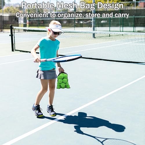 Vista 44 de Tennis Balls, 20 Pack Training Tennis Balls,High Elasticity Practice Tennis for Beginner, Exercise Playing Balls for Pet Dog Amarillo