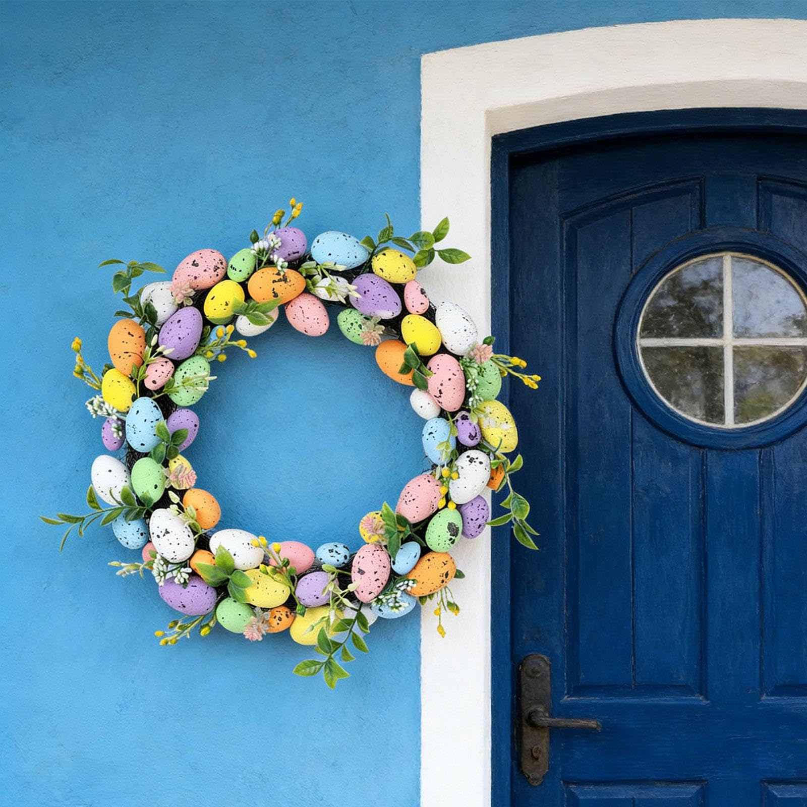 Uova di Pasqua con Motivo a Erba, Uova Decorative per I Caffè Primaverili