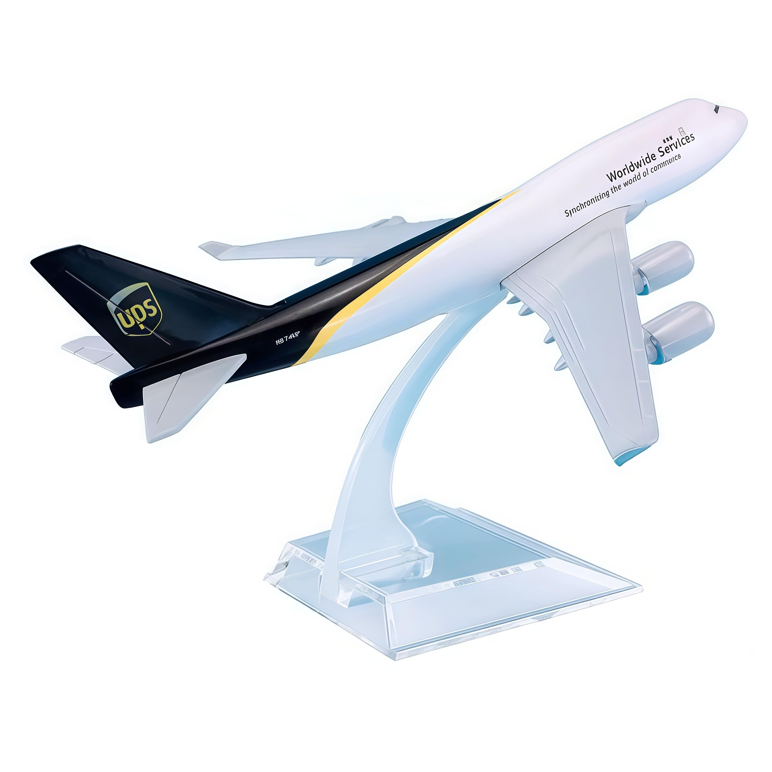 LGSRSNXHTX B747 UPS 16cm Diecast Metal Airplane Model Aircraft Model With Stand For Aviation Enthusiast Gift,Model aircraft collection