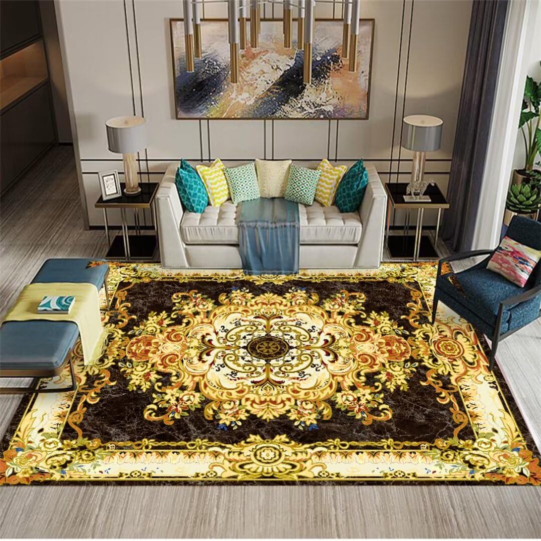 Tapis de chevet vintage fleuri pour créer un coin lecture cosy