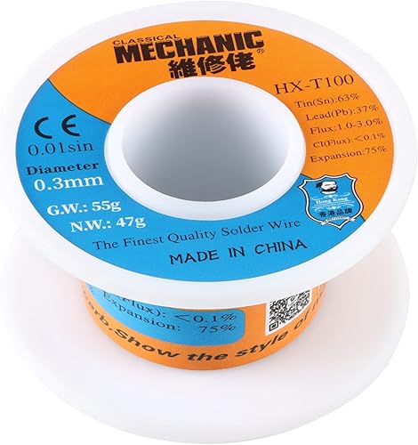 Alambre de soldadura de plomo de lata 63-37 de 0.012in para soldadura eléctrica, lata de 63% plomo, 37% Sn63 Pb37 HX-100, alambre de soldadura Alambre de soldadura de plomo de lata 63-37 de 0.012in para soldadura eléctrica, lata de 63% plomo, 37% Sn63 Pb37 HX-100, alambre de soldadura