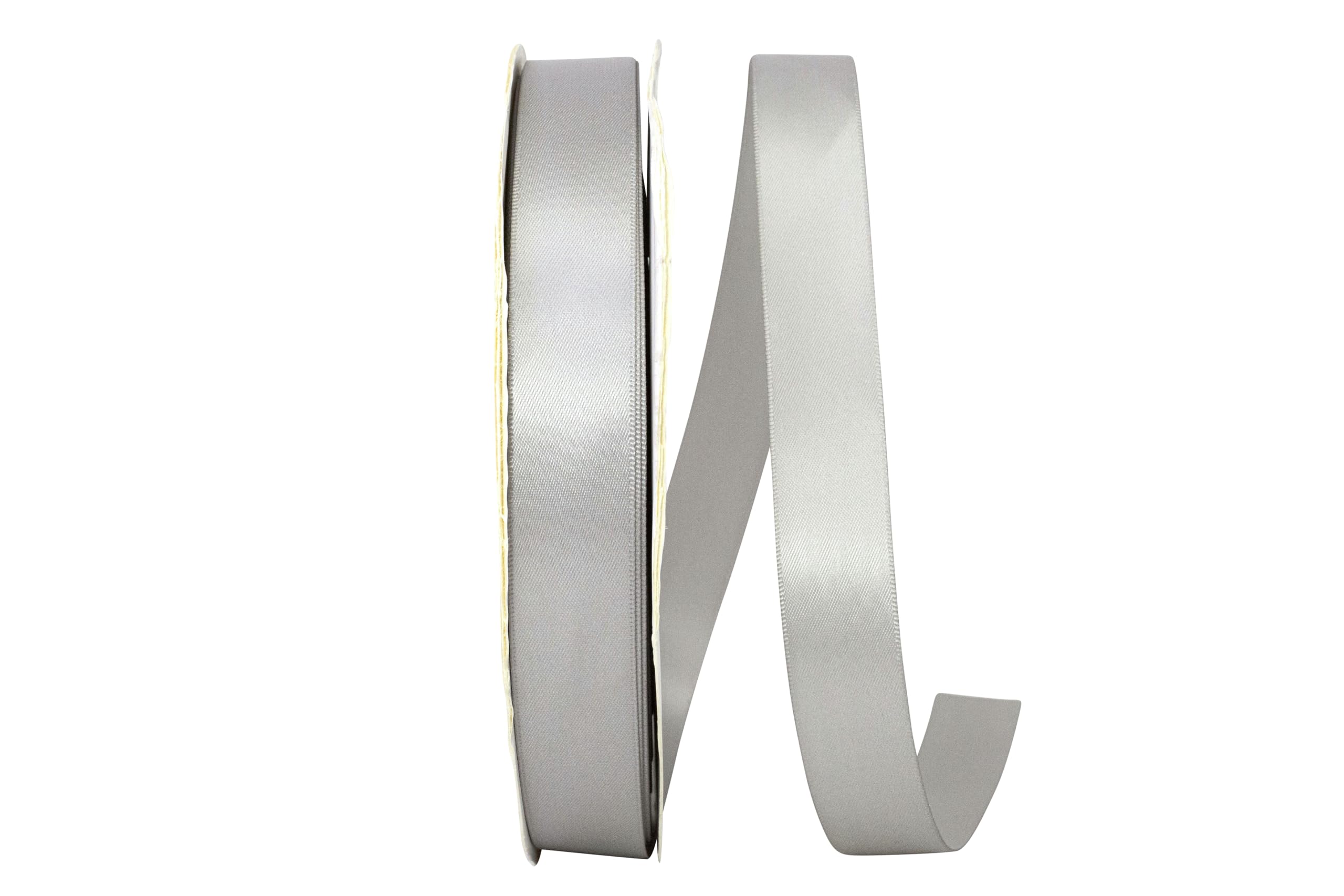 Reliant Ribbon 5150-070-05C Single Face Sfs - Cinta de raso, color plateado