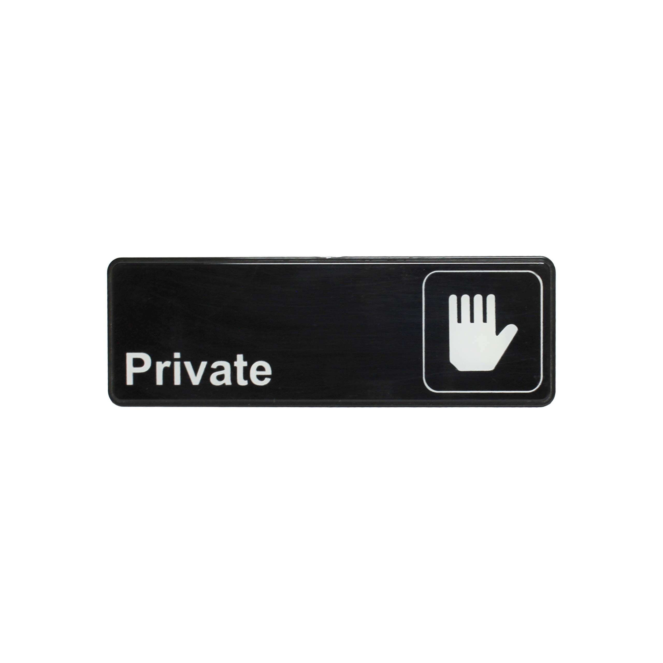 Thunder Group PLIS9303BK Hinweisschild Private mit Symbolen, 22,9 x 7,6 cm