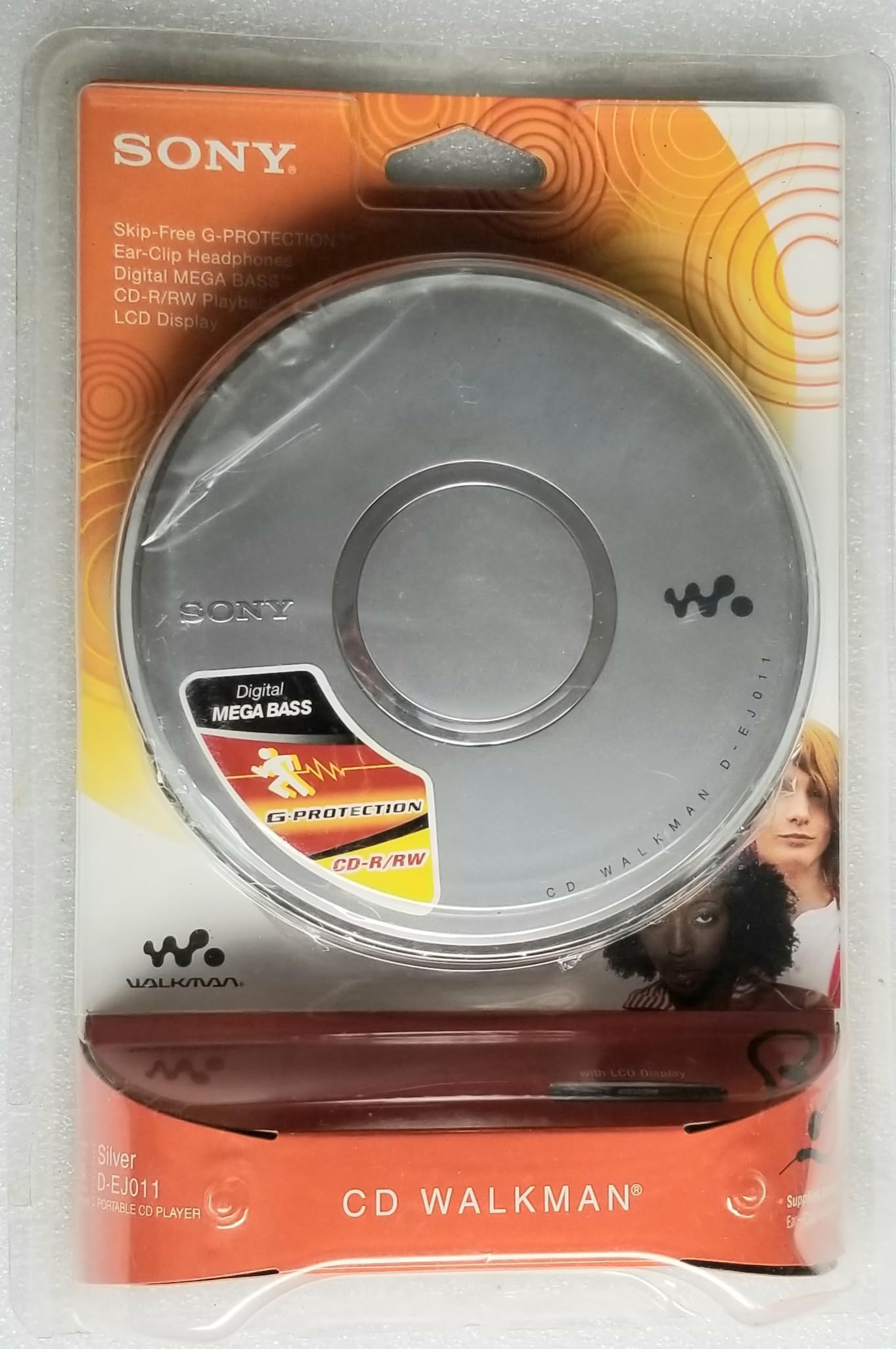 Sony Walkman D-EJ011 Silver Personal CD Player