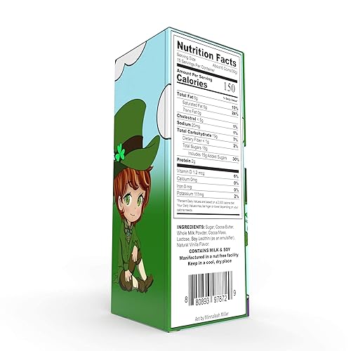 Miniatura 2 de Monedas de oro de chocolate con leche belga del día de San Patricio, sin nueces, lácteos certificados Kosher, caja de duende (media libra)