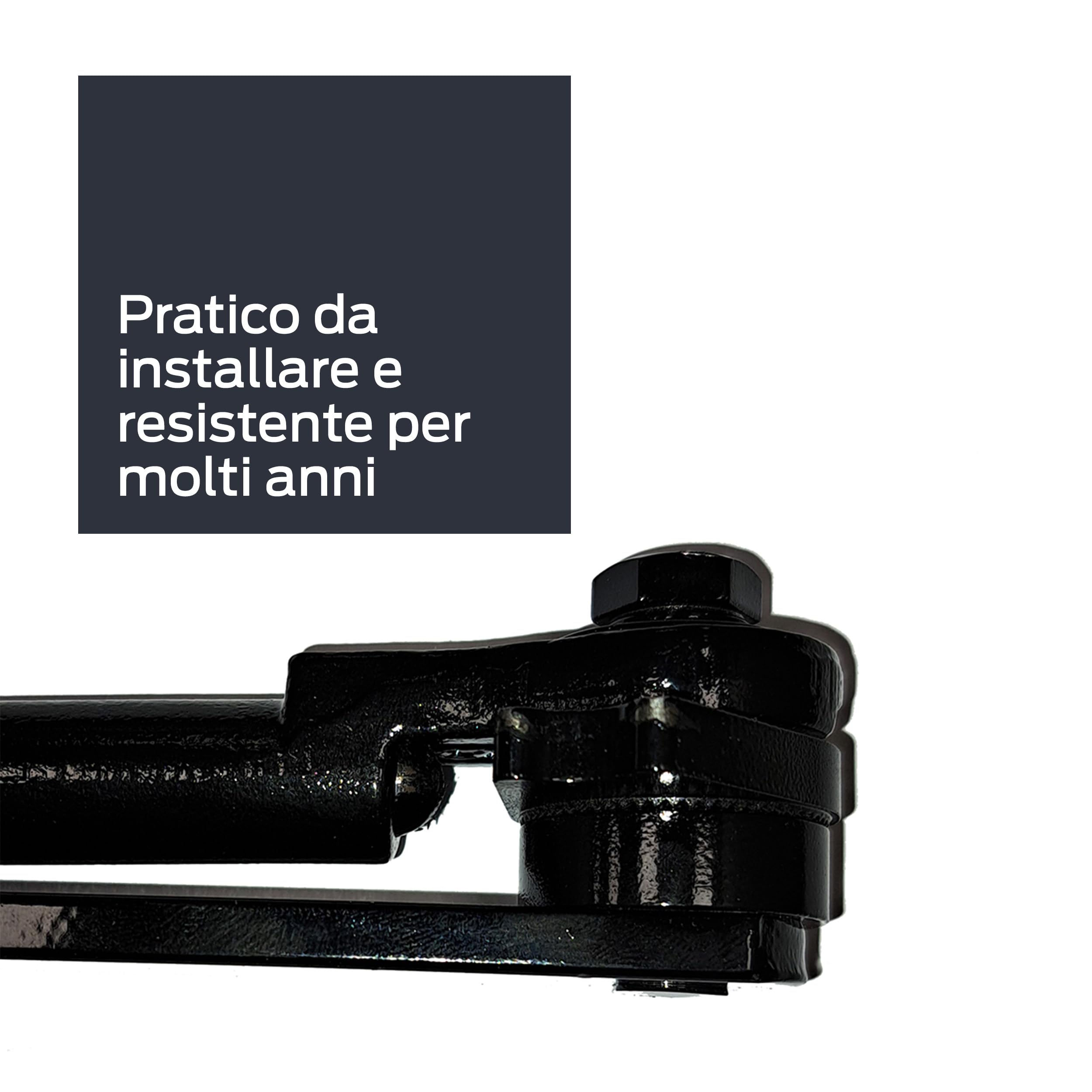 CISA - Chiudiporta CISA a Cremagliera con Arresto 16047103044 Serie 604 - Chiudiporta con Velocità di Chiusura Regolabile - Chiudi Porta per Porte Max 80 kg - Nero