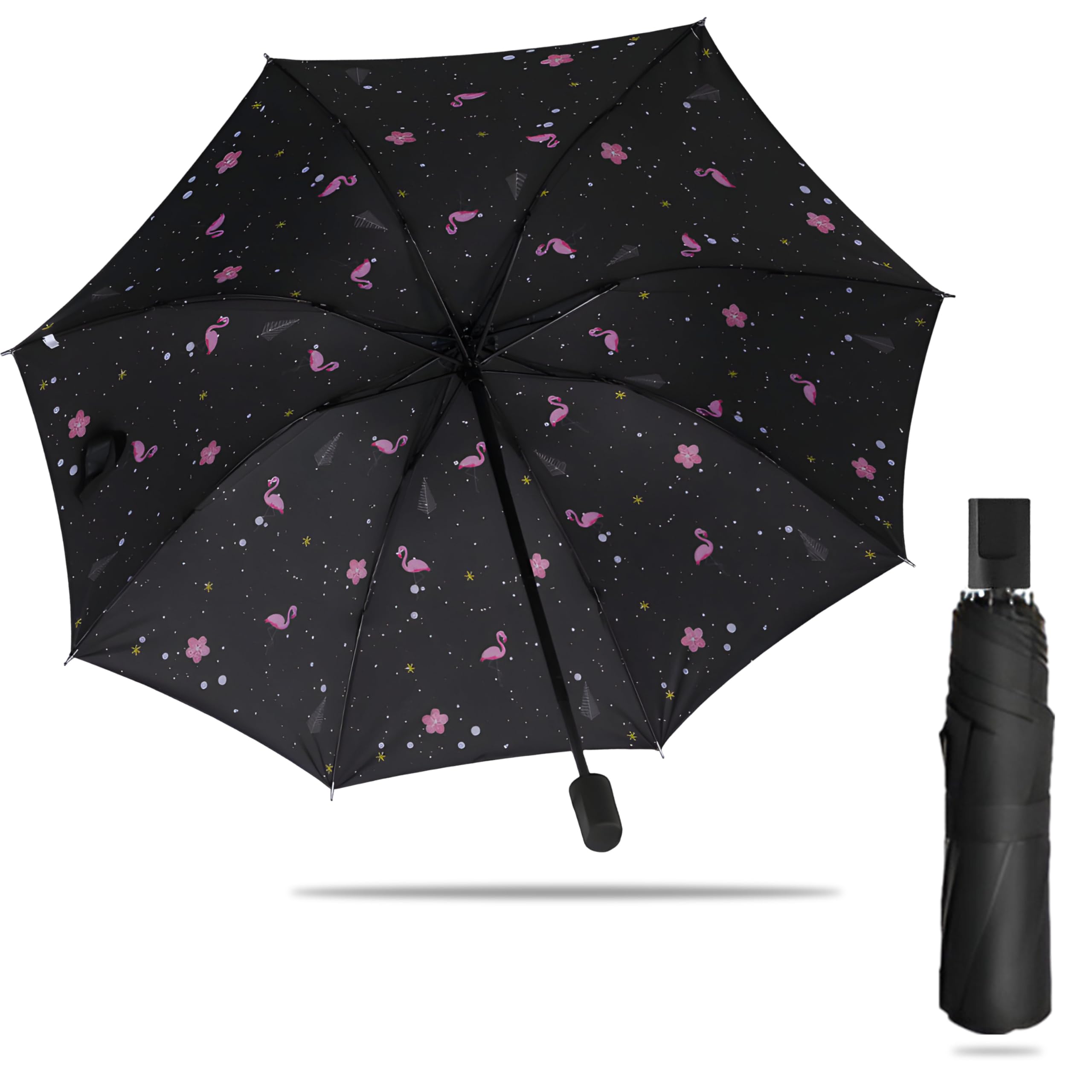 Printed Design Umbrella, Umbrella for Rain, Wind Proof Umbrella, Water-Proof Umbrella for Men/Women/Boys/Girls/Kids, Travel Umbrella with Manual Mechanisms for Open and Close-G-image-25