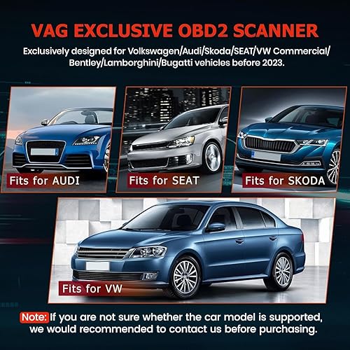 Vista 6 de ANCEL VD700 todo el sistema OBD2 escáner con 8 funciones especiales para vehículos VAG Diagnosis Code Reader aceite TPMS EPB TPS Reset Injector pink