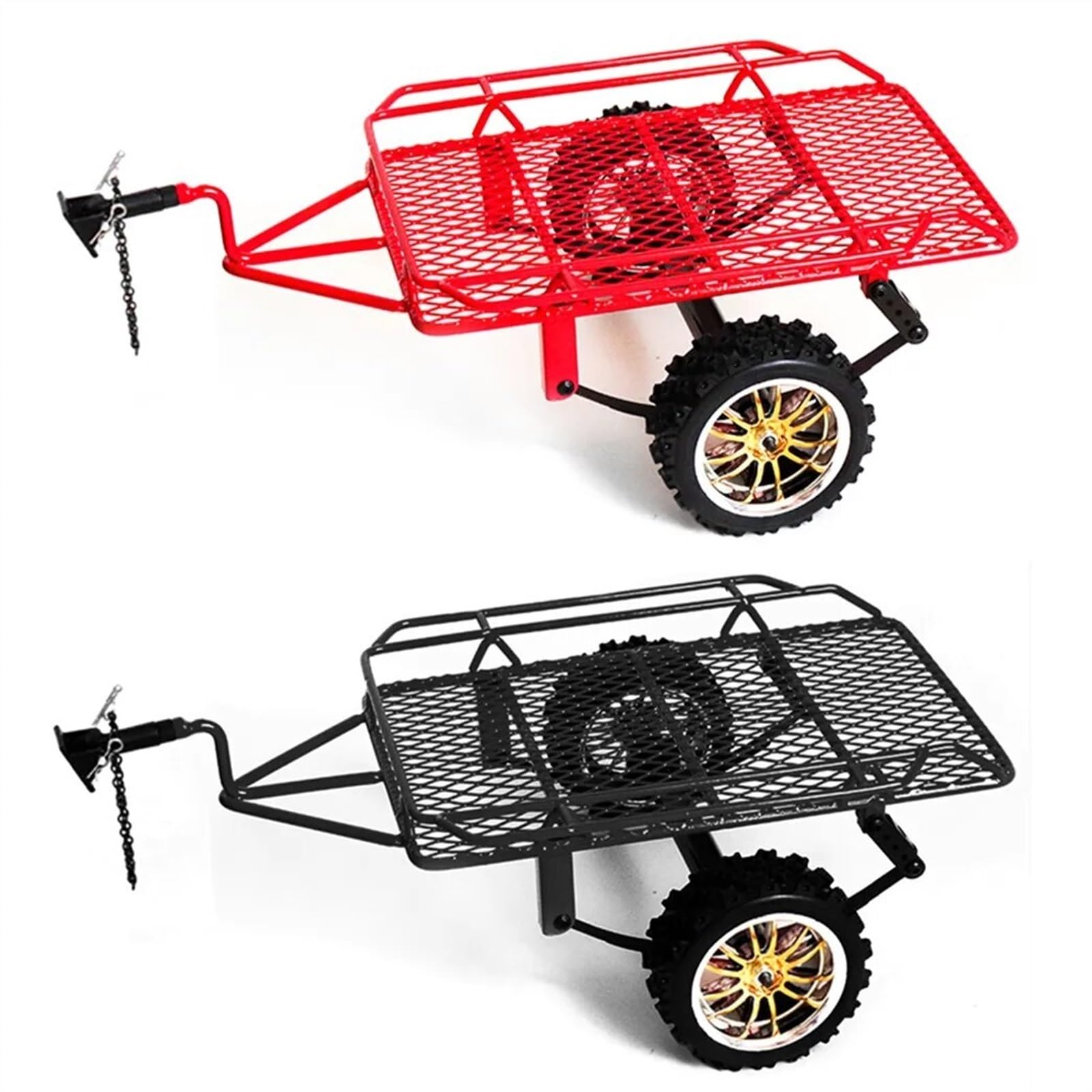 Amazon | メタルトレーラーカーカーゴキャリア1/10 RCクローラーカー