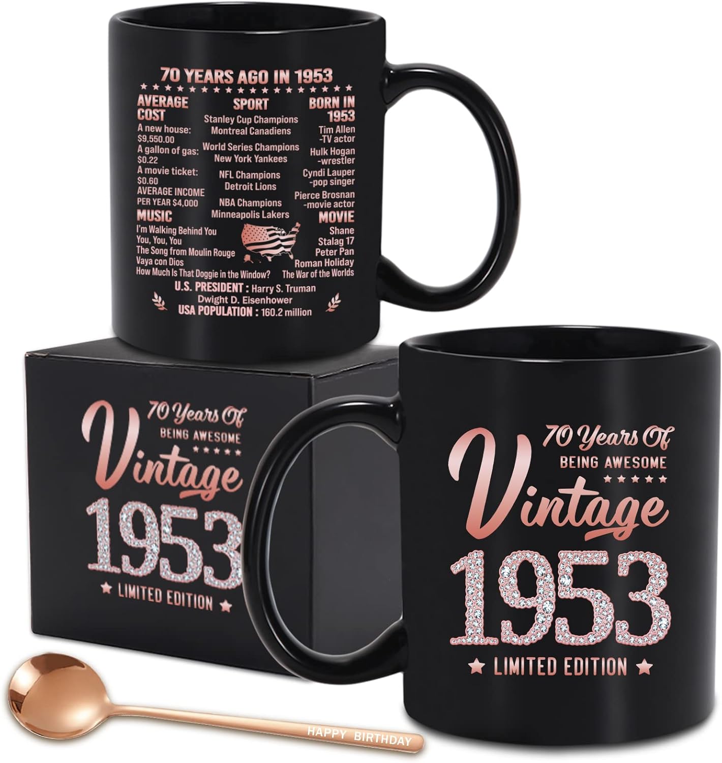 LEJIAJINW 70th Birthday Gifts for Women, Turning 70 Year old Birthday Gifts, Funny