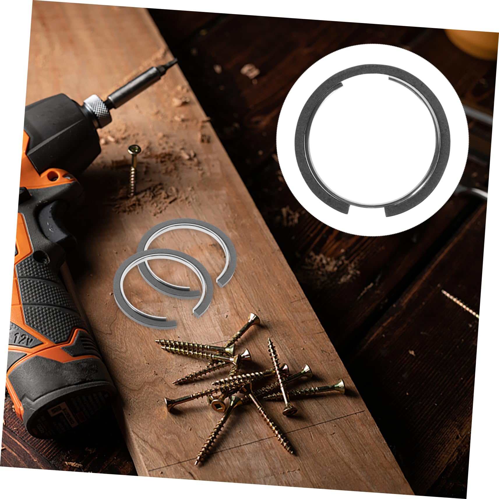 Cabilock Retainer Rings for Hm0810 Impact Wrench 2 Sets Light Weight Easy to Install