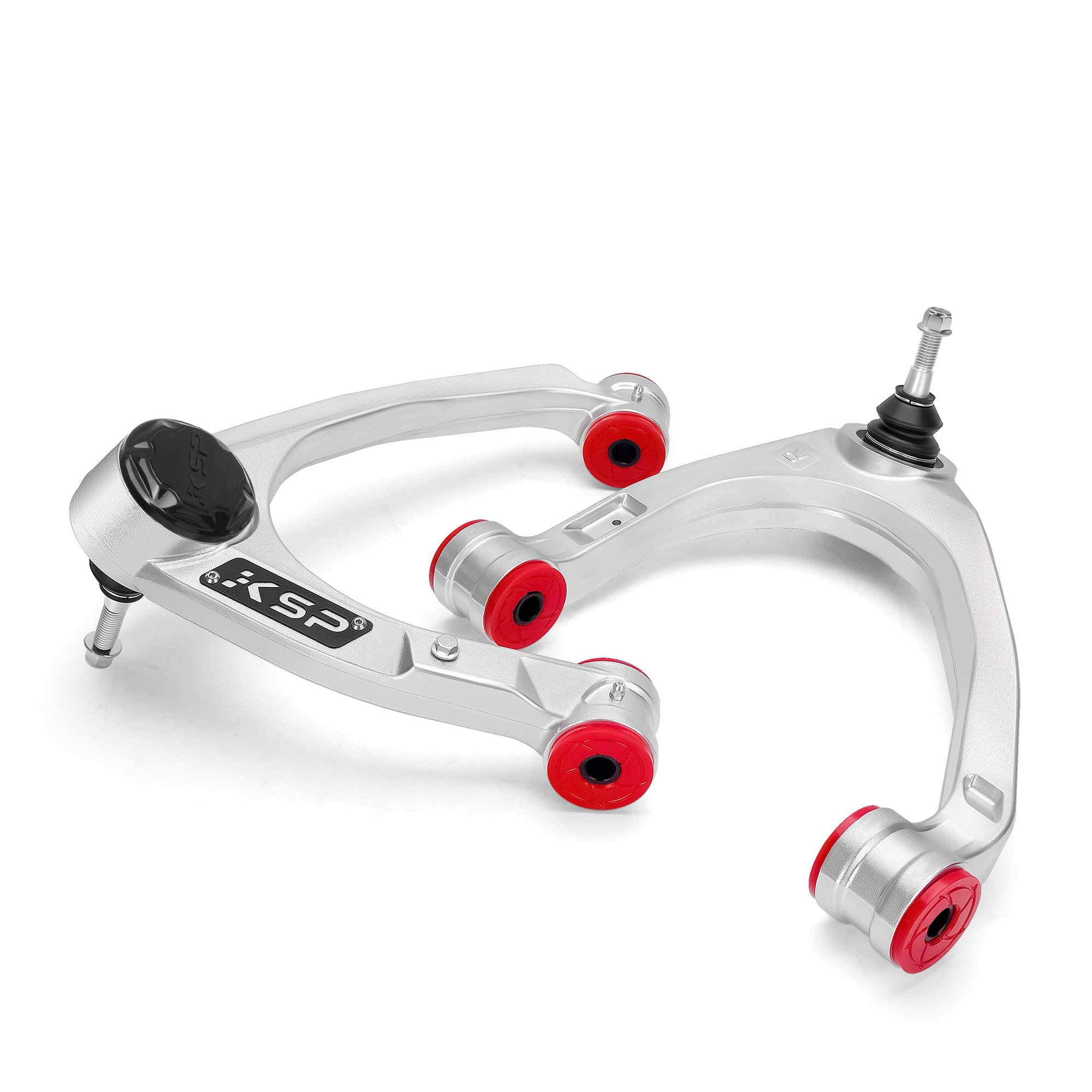 KSP Silverado Upper Control Arms, 2-4" Aluminum Forged Control Arm Compatible With Ch-evy Silverado GMC Sierra 1500 2007-2018,2pcs Aftermarket UCA With Flexible Ball Joint