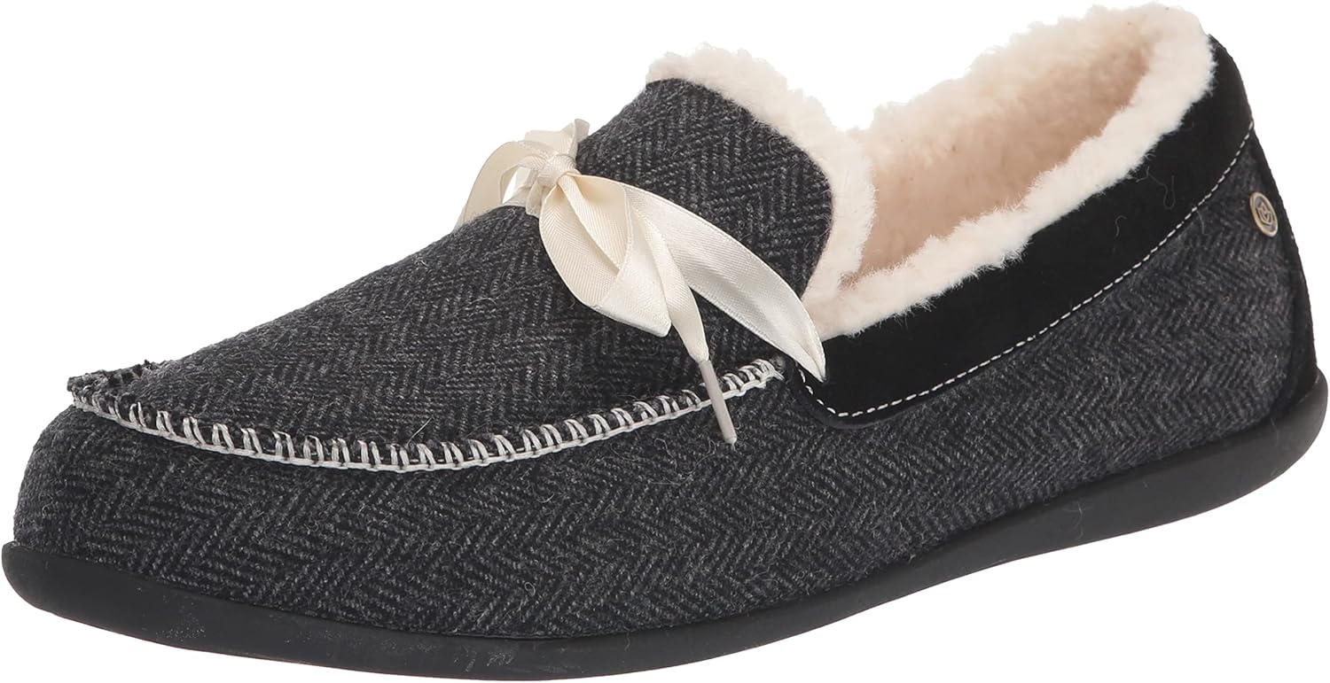Spenco Women's Birch Slipper, Black, 9 Wide